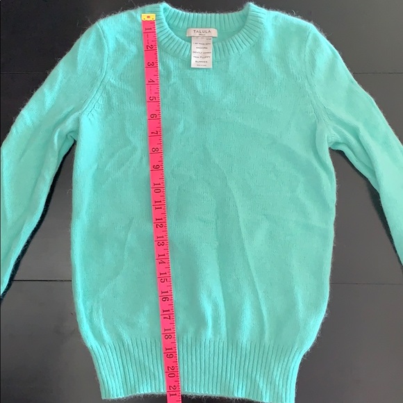 Teal Angora blend Talula sweater - Picture 2 of 4